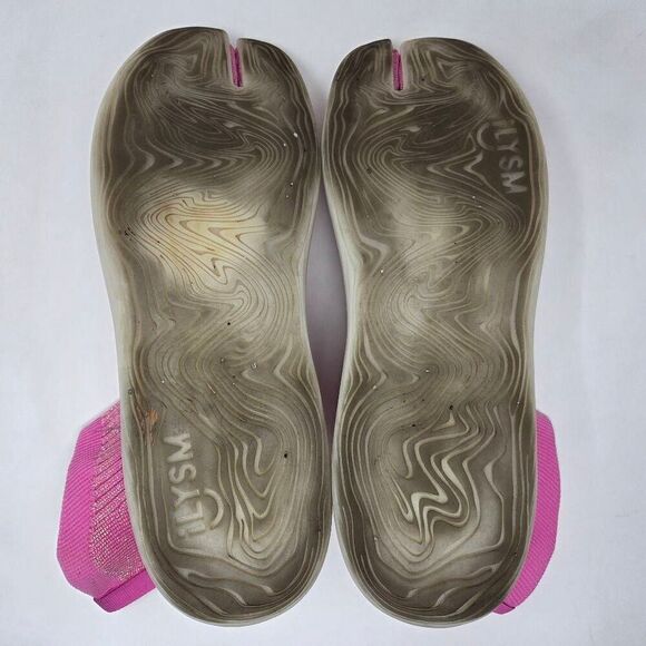 ILYSM SUN BURST TABI SOCK SHOES WOMEN'S 13.5 MEN'S 12 GLITTERY METALLIC PINK - Picture 9 of 9